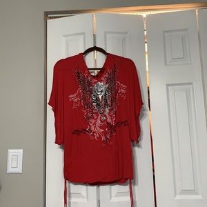 METALLIC ROSE/rouched drawstrings